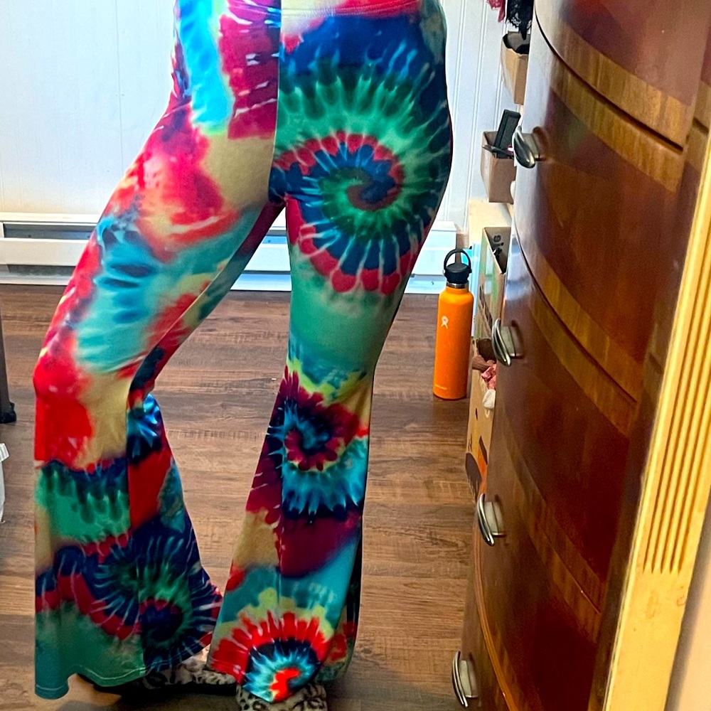Tie Dye Flare Leg bell bottem
